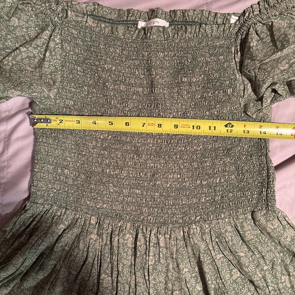 Dôen Colette Dress in Green Garden Bloom Size L - Picture 14 of 16